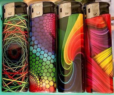 £3.99 • Buy Multi Pack Electronic Refillable Lighters Multi-pack Assorted Design Lighter Set