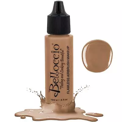 Belloccio Pro Airbrush Makeup CAPPUCCINO SHADE FOUNDATION Flawless Face Cosmetic • $9.99