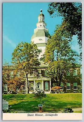 Maryland State House Annapolis MD Vintage Continental Postcard • $4.95