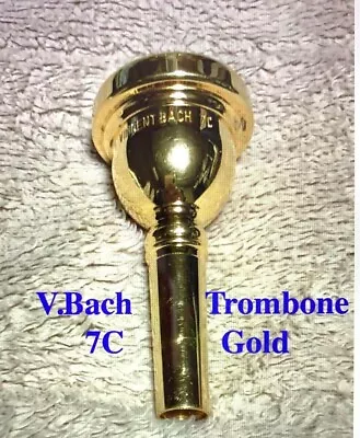 Vincent Bach Trombone Mouthpiece 7C Gold • $200