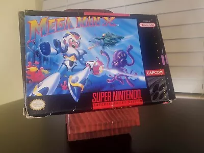 Mega Man X (Super Nintendo SNES 1994) With Box & Manual • $130