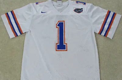 University Of Florida Gators Nike Football Jersey White #1 Authentic Small Mens • $50