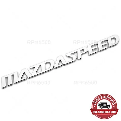 For Mazda Mazdaspeed Rear Nameplate Badge Logo Car Emblem Decorate Sport Chrome • $12.99