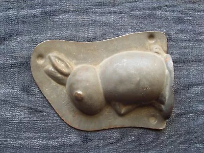 Very Old Antique Tin Cooking Mold Of A Rabbit Metal Nice Patina • $9.95