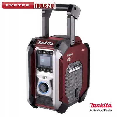 Makita MR007GZ02 Bluetooth DAB/DAB+ 12V - 40Vmax XGT Job Site Red Radio Body • £178.99