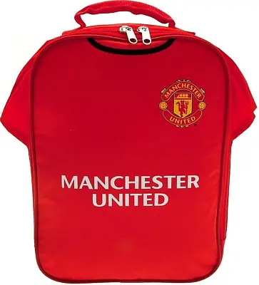 Manchester United Fc Shirt Lunch Kit Bag Boys Childs School Kids Mufc Box • £17.30