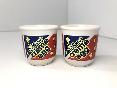 2 X COLLECTABLE ADVERTISING CADBURY CREME EGG EGG CUPS • $17.41