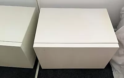 Nick Scali Bedside Tables X 2 White • $350