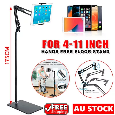 $21.85 • Buy 175cm Adjustable Tablet Phone Floor Stand Bed Lazy Mount Holder For IPhone IPad