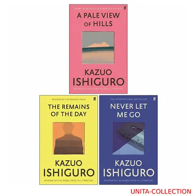 Kazuo Ishiguro 3 Books Collection Set Never Let Me GoRemains Of The DayNever  • $37.73