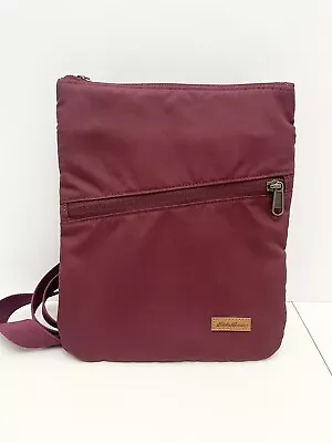 Eddie Bauer Burgundy Crossbody Adjustable Strap Shoulder Bag • $13.99