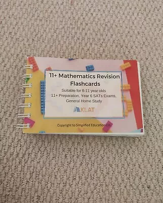 11+ Maths Revision KLAT Flashcards • £1.50