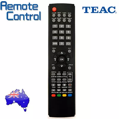 For TEAC LCD LED TV Remote Control 0118020315 LCDV2656HDR LCDV3256HD DLE LE LEV • $18.90