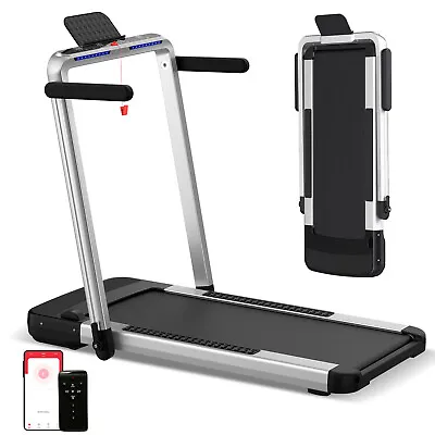 $399.90 • Buy Foldable Electric Treadmill 2-In-1 Under Desk Walking & Running Exercise Machine