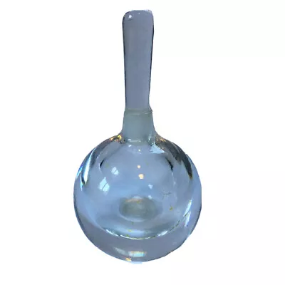 Orrefors Sweden Clear Crystal Perfume Bottle Spherical Shape With Stopper 4” • £23.16