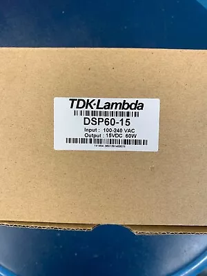 TDK-Lambda DIN Rail Mount Power Supply DSP60-15 15VDC 60W • $45