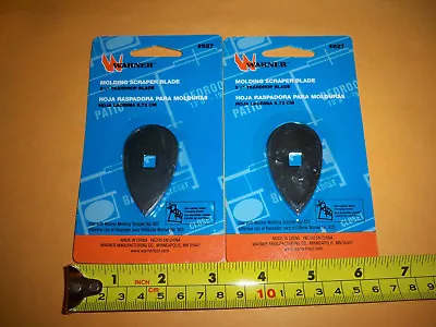 Lot Of Two Warner Molding Scraper Blades Tear Drop Paint Putty Removal • $6.18