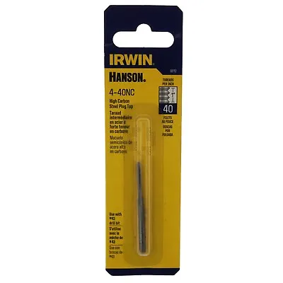 Irwin Hanson 8012 #4-40NC High Carbon Steel Plug Tap • $2.94