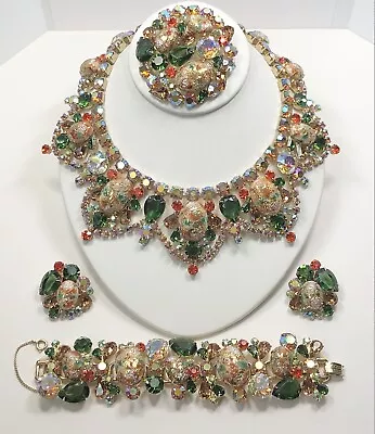 $2800 • Buy Vintage Juliana D&E Set W/ Easter Egg Cabochons & Rhinestones - Book Piece