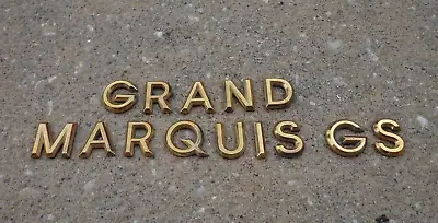 Mercury Grand Marquis GS Trunk Letters Emblem Badge Logo Gold OEM Genuine Stock • $15.99