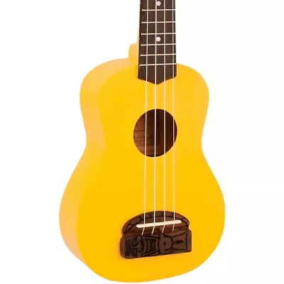 Kohala Tiki Soprano Ukulele Yellow • $69