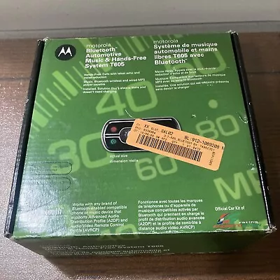 Motorola T605 Bluetooth Automotive Car Wireless Music & Hands-Free System NIB • $69.99