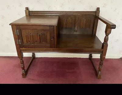 Antique Oak Monk Bench  • £150