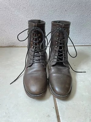 Ksubi Vintage Lace Up Leather Boots EU37 • $100