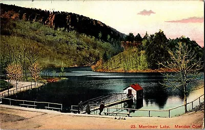 View Of Merrimerr Lake Meridan CT C1906 Vintage Postcard R02 • $8.49
