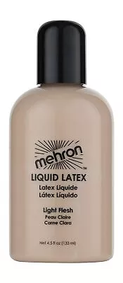 Liquid Latex Light Flesh Costume Makeup Mehron  Size: 4.5 OZ • $15.95