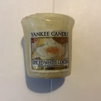 Yankee Candle Votive - Spiced White Cocoa - RETIRED AND RARE • £2.99