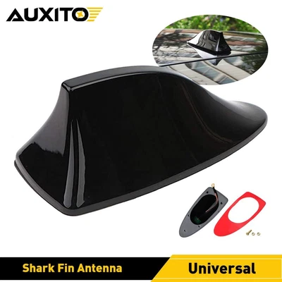 $9.99 • Buy Shark Fin Antenna Universal Car AM FM Radio Signal Aerial Accessories Black O