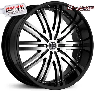 2Crave No.11 Black Machined - 24X10 - 6X139.7 Bolt Pattern 30mm Offset(1 Wheel) • $468