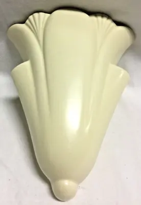 Dartmouth Devon Pottery Ceramic Cream Wall Vase/ Pocket Art Deco Style • £17.50