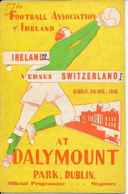 £49.99 • Buy Republic Of Ireland V Switzerland (Friendly International) 1948