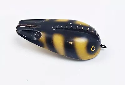 Tough Bates Baits Weedy Weedless Ladybug Lure White Black Bars MN 1946 • $9.99