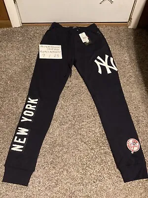 NWT Pro Standard MLB New York Yankees Navy Jogger Sweatpants Men’s Sz S FREESHIP • $59.99