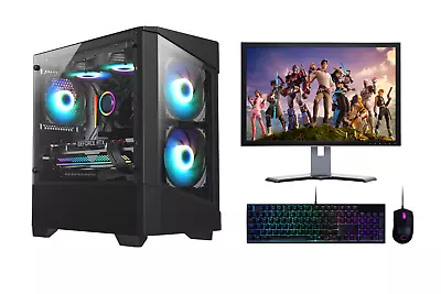 FCS FAST Gaming PC Bundle: Intel Core I7 I5 I3 32GB RAM GTX 1650 Win 11 - 22'' • £288.99