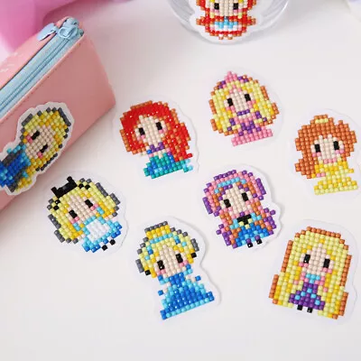 $9.99 • Buy Elsa Princess Cartoon DIY 5D Diamond Painting Sticker Kit Kids Art Craft 