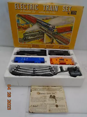 Marx Trains O Gauge 0-4-0 Steam Locomotive Engine Freight Train Set 4025 Running • $54.99