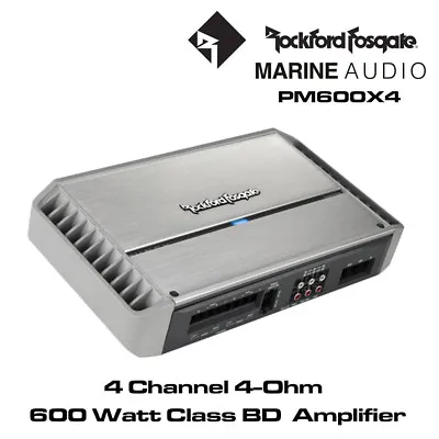 Rockford Fosgate PM600X4 - Punch Marine 600 Watt 4-Channel Amplifier  • £699