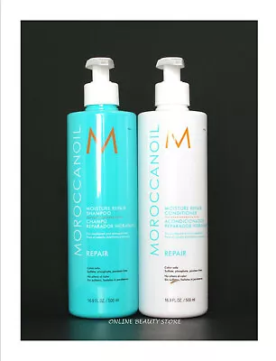 Moroccanoil Moisture Repair Shampoo And Conditioner 16.9 Fl Oz • $69.99