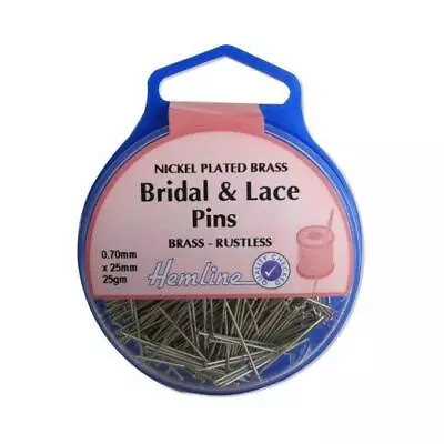 Hemline 25mm Bridal & Lace Pins Brass - Rustless H702 • £3.69