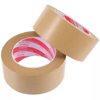  2 Pcs Kraft Paper Adhesive Tape Heavy Duty Magnetic Water-free • £50.65