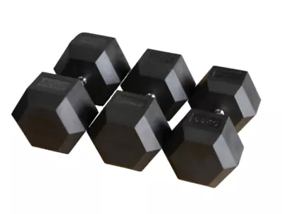 $79.95 • Buy 1-40KG Rubber Hex Dumbbells - Nirvana Fitness