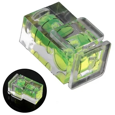 Camera Flash Hot Shoe Spirit Level Double 2 Axis Bubble Mount For SLR DSLR Canon • $7.06