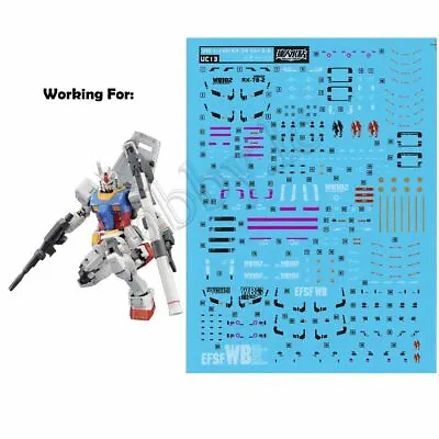 For MG 1/100 RX 78 2 Ver 3.0 D.L Model Master Water Slide Pre-cut Decal Sticker • $4.32