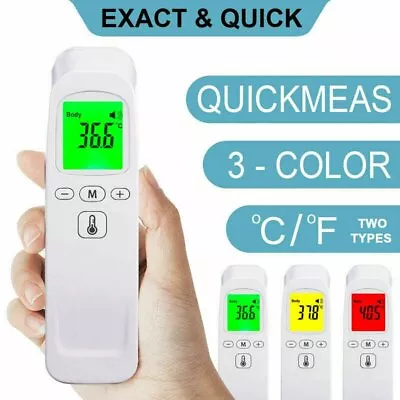 Non-Touch Infrared Temperature Thermometer Digital Forehead Baby Adult Body Gun • $14.99