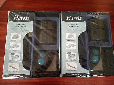 X 2 Harris Complete Paint Pad Kits No Need For Paint Brushes Or Rollers . • £20.99