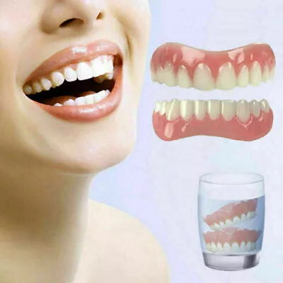 New False Teeth Snap On Instant Smile Veneer Cosmetic Teeth Dentures Dental • $10.16